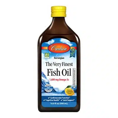 Carlson The Very Finest Fish Oil 1600 mg Omega 3s Liquid Fish Oil Supplement Norwegian Fish Oil Wild Caught Sustainably Sourced Fish Oil Liquid Lemon 169 Fl Oz 0