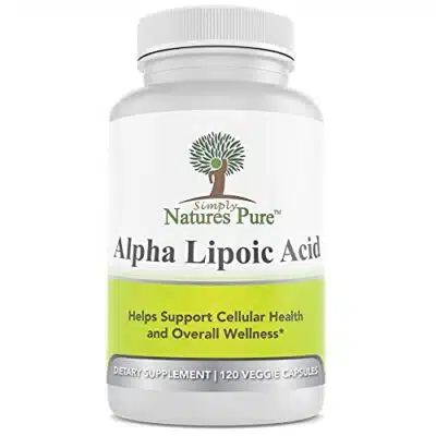 Simply Natures Pure Alpha Lipoic Acid 600mg 120 Veggie Capsules RLA R LA R Lipoic S Lipoic ALA Non GMO Thioctic Acid 4 Month Supply 0