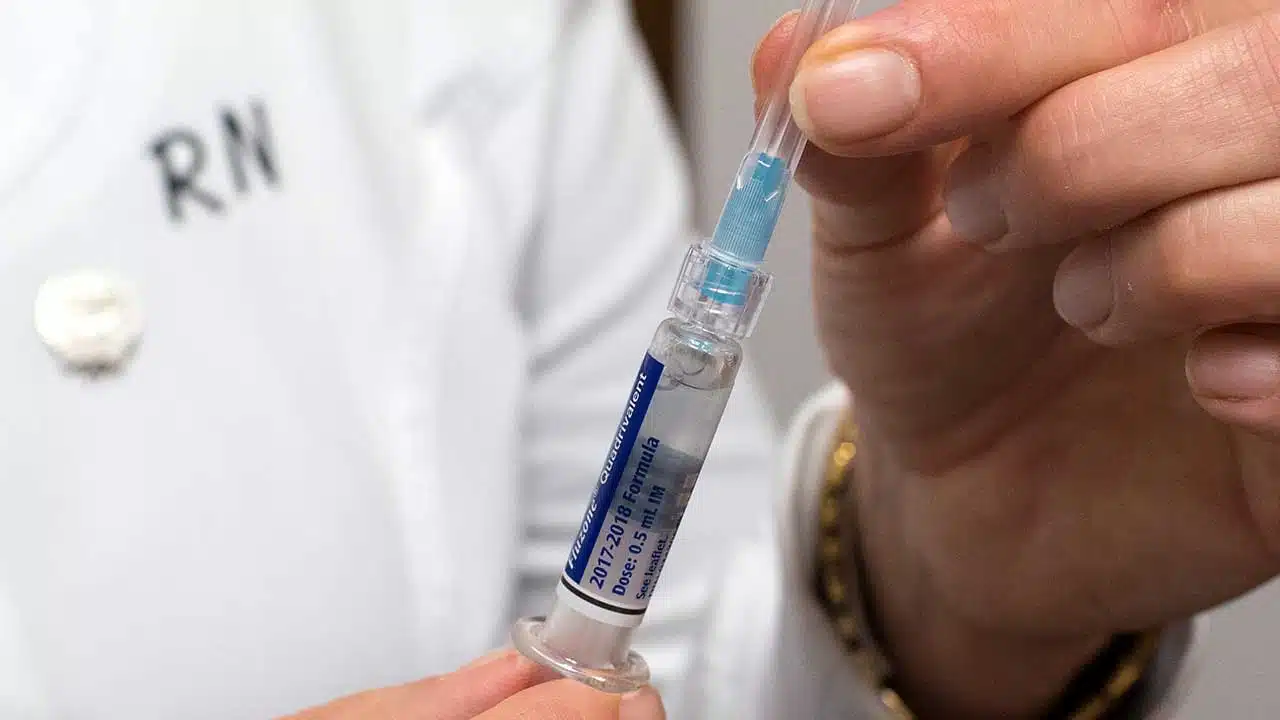 An inactivated influenza vaccine (Photo: Government of Prince Edward Island, licensed under CC BY-NC-ND 2.0)