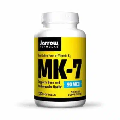 Jarrow Formulas MK 7 90 mcg Superior Vitamin K Product for Building Strong Bones Dietary Supplement Supports Heart Cardiovascular Health 120 Servings PACKAGING MAY VARY 0