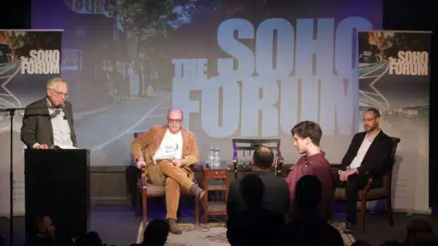 Eli Lake and Jeremy Hammond debate the root cause of the Israeli-Palestinian conflict at the Soho Forum